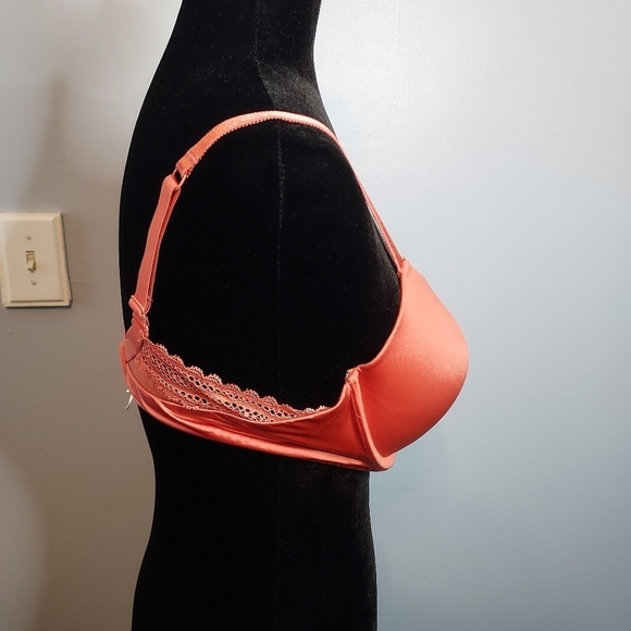 Auden Women's Daydream Light Lift Demi T-Shirt Push Up Bra Faded Rose Color - Picture 5 of 9